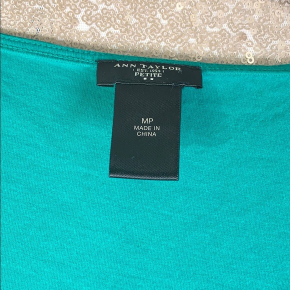 ANN TAYLOR || Petite Green Distressed Tank - Picture 4 of 4